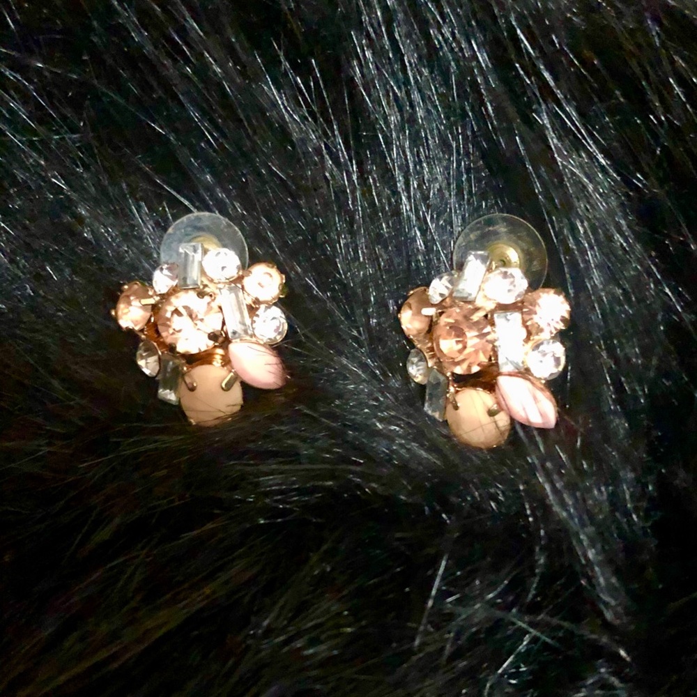 Crystal Nugget Earrings